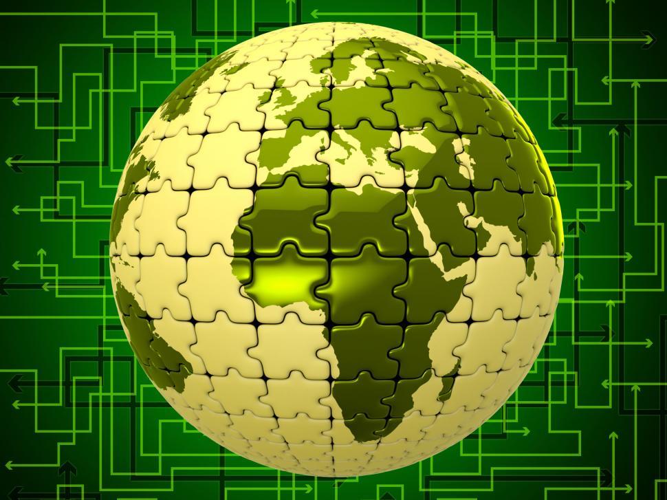 Free Image of Computer World Shows Lan Network And Communication 