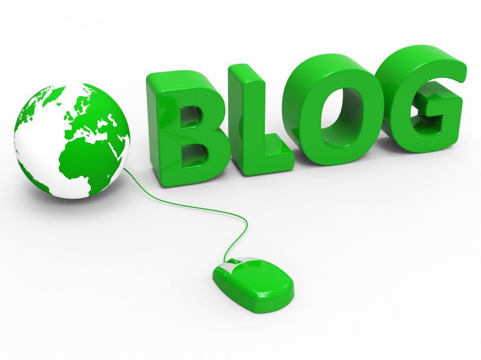 Free Image of Internet Blog Shows World Wide Web And Worldwide 
