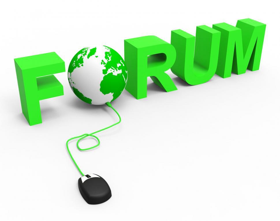 Free Image of Global Internet Shows World Wide Web And Chat 