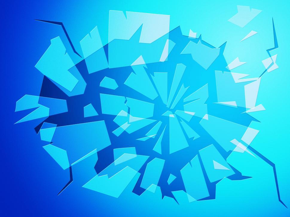 Free Image of Broken Glass Means Text Space And Backdrop 
