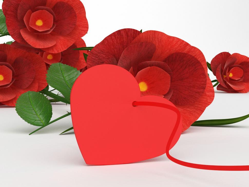 Free Image of Copyspace Heart Indicates Valentine Day And Blank 