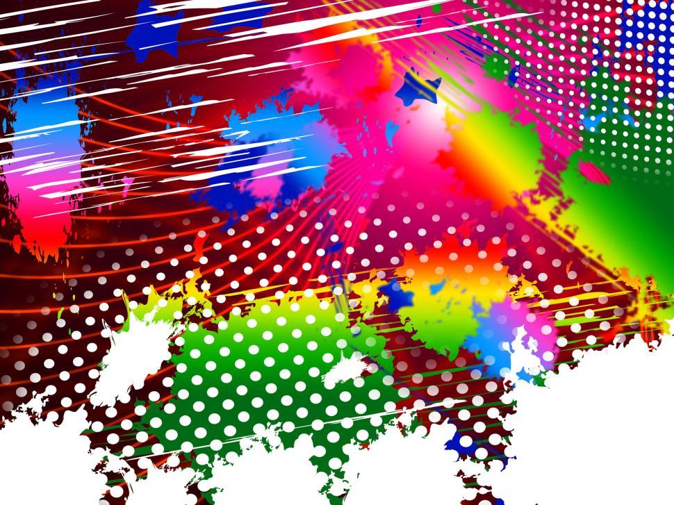 Free Image of Paint Color Indicates Splashed Splatter And Splashing 