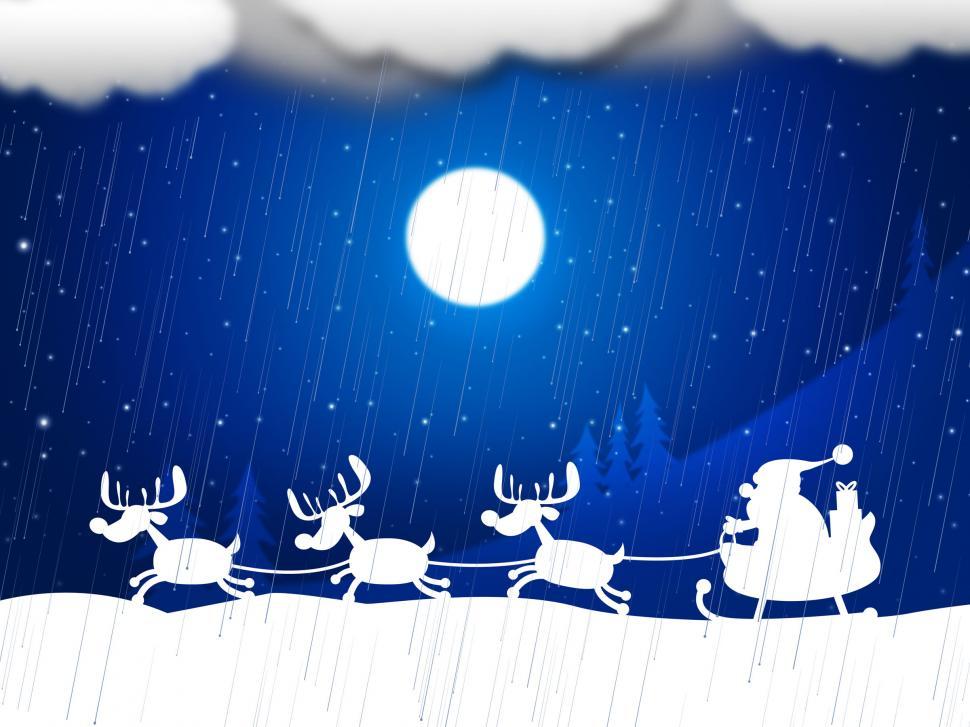 Free Image of Reindeer Snow Indicates Father Christmas And Animal 