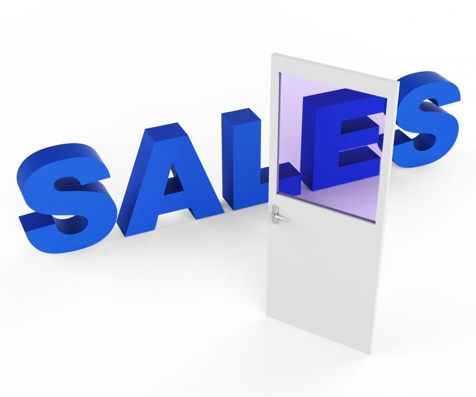 Free Image of Sales Door Represents Doorways E-Commerce And Doorframe 