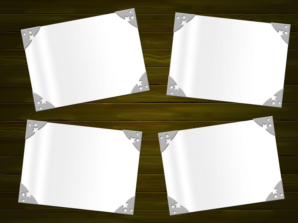 Free Image of Paper Frame Indicates Text Space And Bordering 