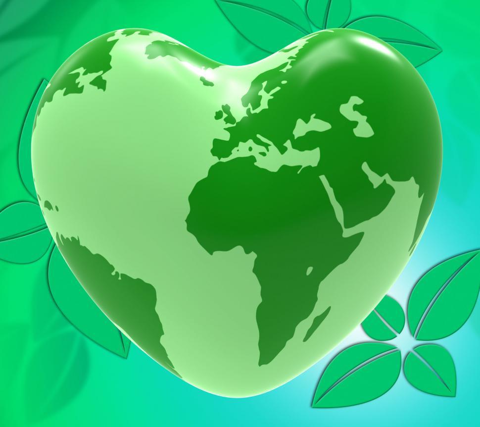 Free Image of Heart World Shows Valentine Day And Earth 