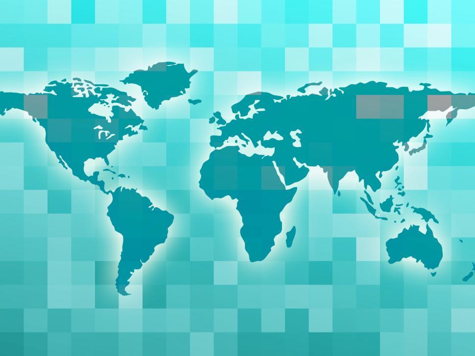 Free Image of World Map Means Countries Global And Globalization 