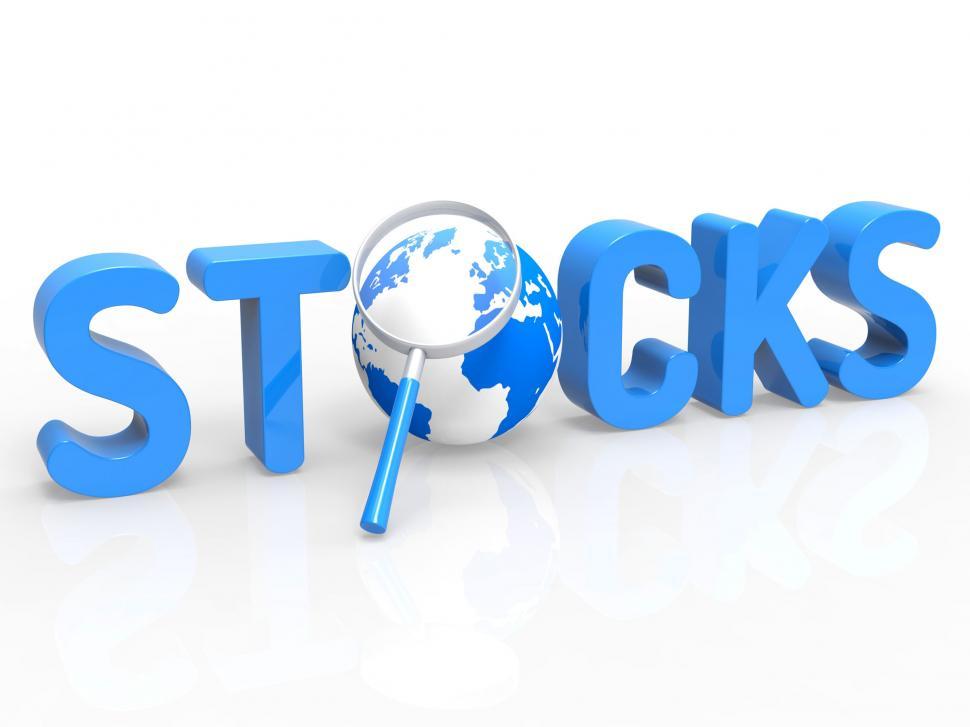 Free Image of Stock Trades Shows Magnifying Buy And Trading 