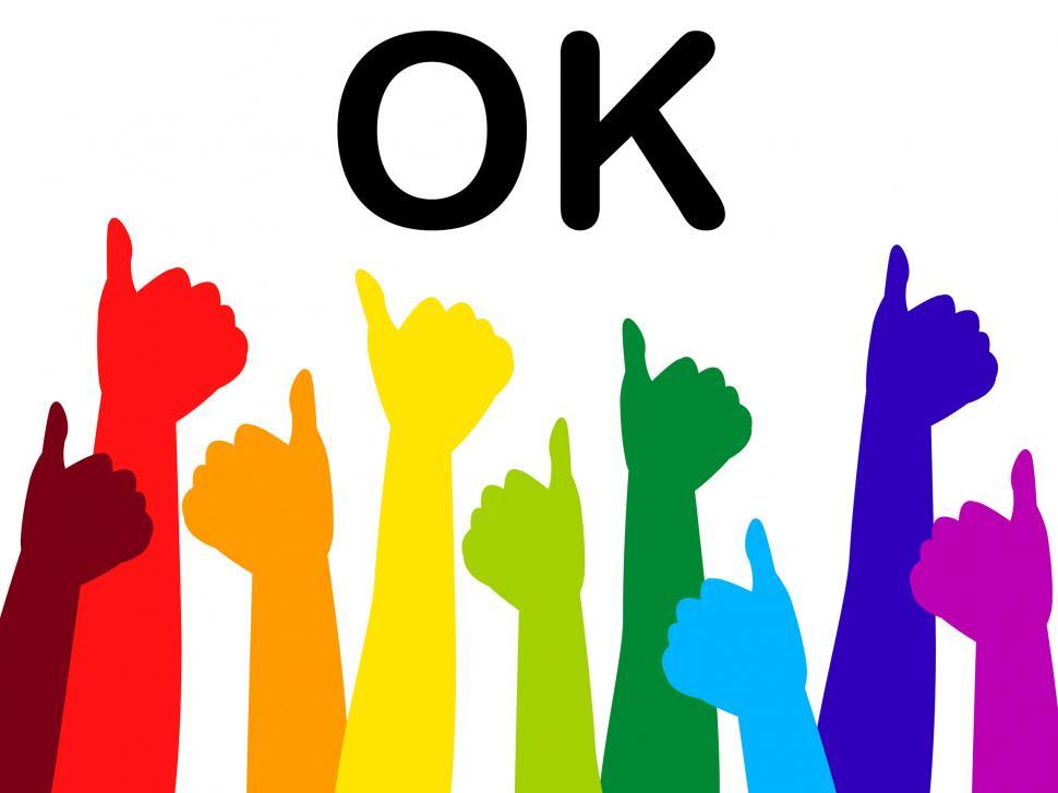 Free Image of Thumbs Up Represents All Right And Ok 