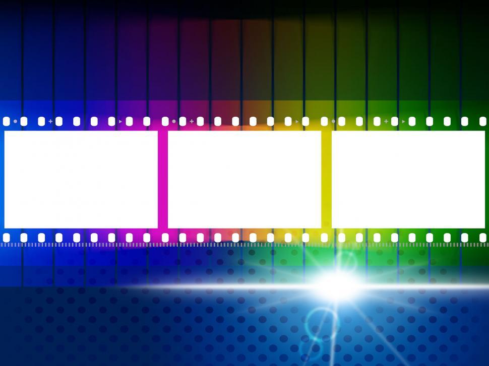 Free Image of Color Copyspace Means Negative Film And Blank 