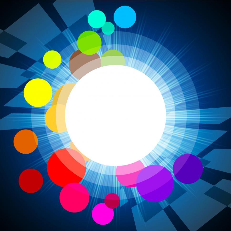 Free Image of Background Circles Shows Light Burst And Glare 