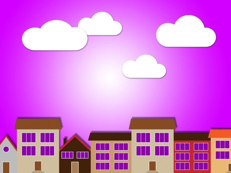 Free Image of Sun Houses Means Habitation Property And Metropolitan 