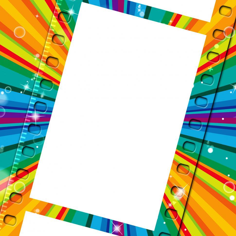 Free Image of Rays Color Means Negative Film And Border 