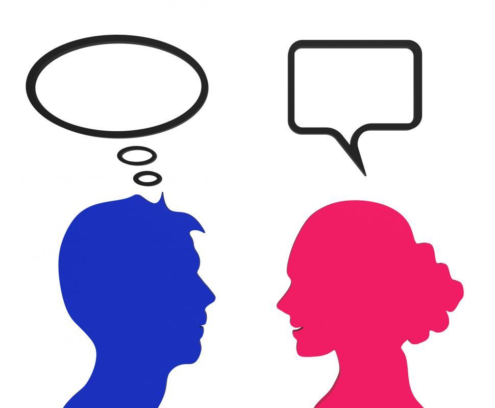 Free Image of Speech Bubble Represents Think About It And Chat 