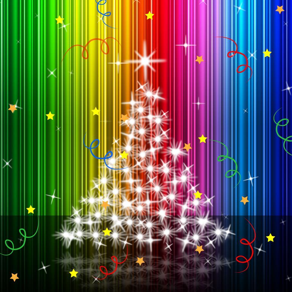 Free Image of Xmas Tree Represents New Year And Festive 