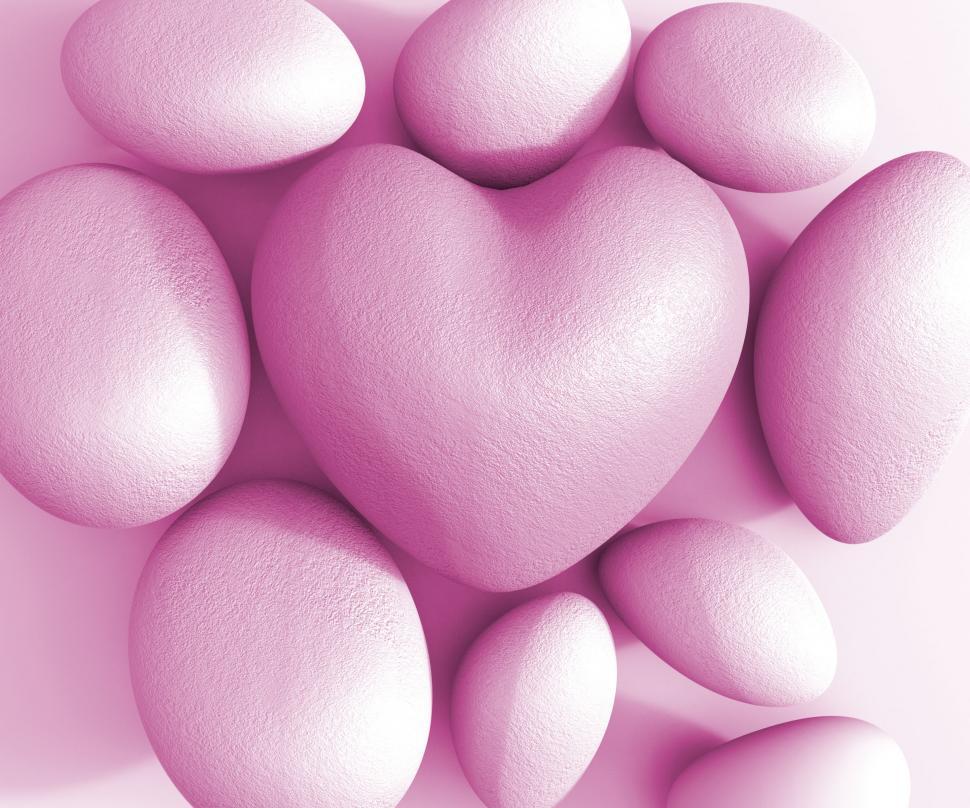 Free Image of Spa Stones Means Heart Shape And Healthy 