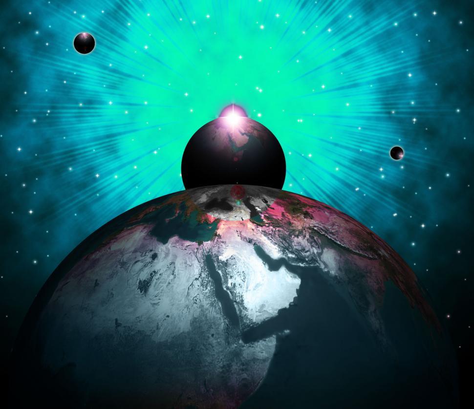 Free Image of World Planets Shows Solar System And Worldly 