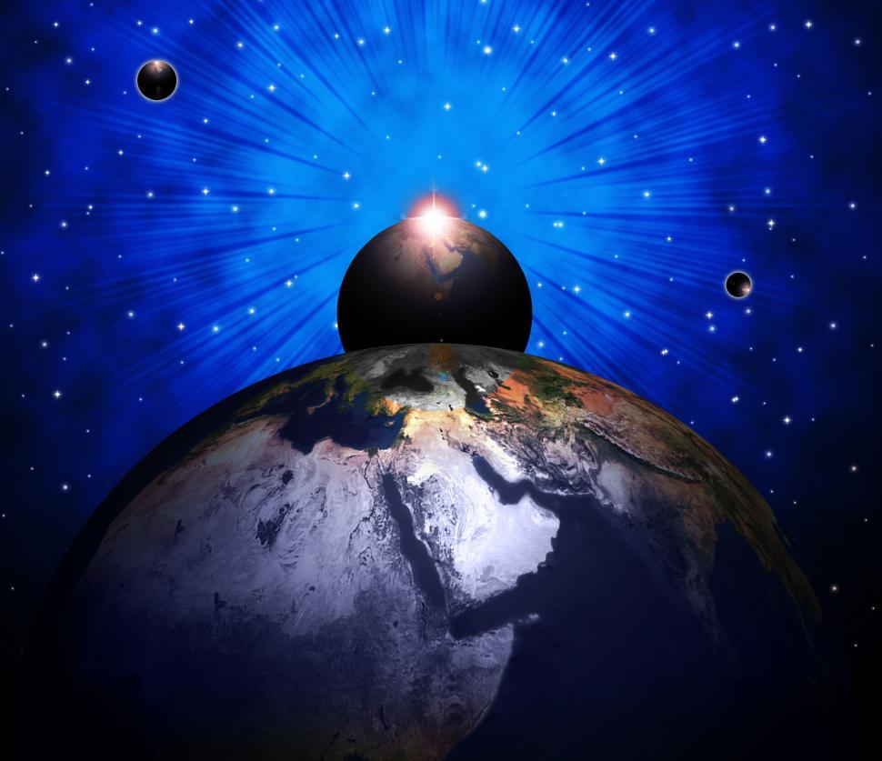 Free Image of World Planets Shows Solar System And Globalisation 