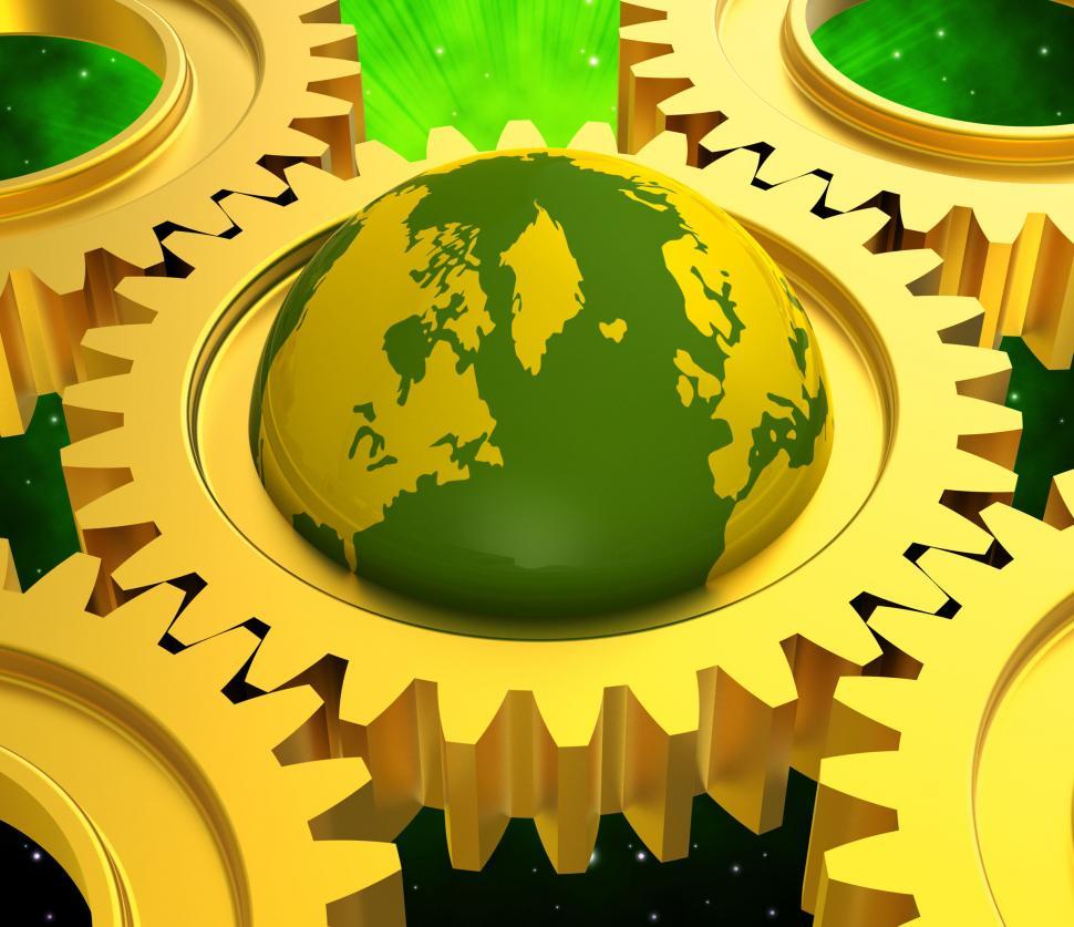 Free Image of Global Computer Represents Network Server And Communication 