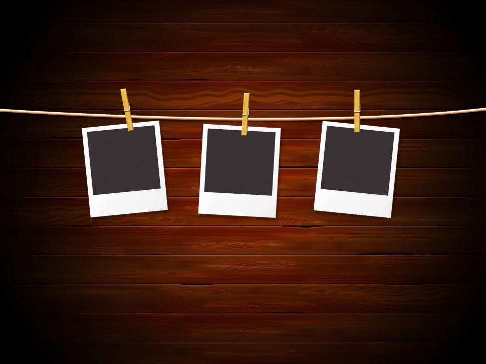 Free Image of Photo Frames Means Text Space And Cement 