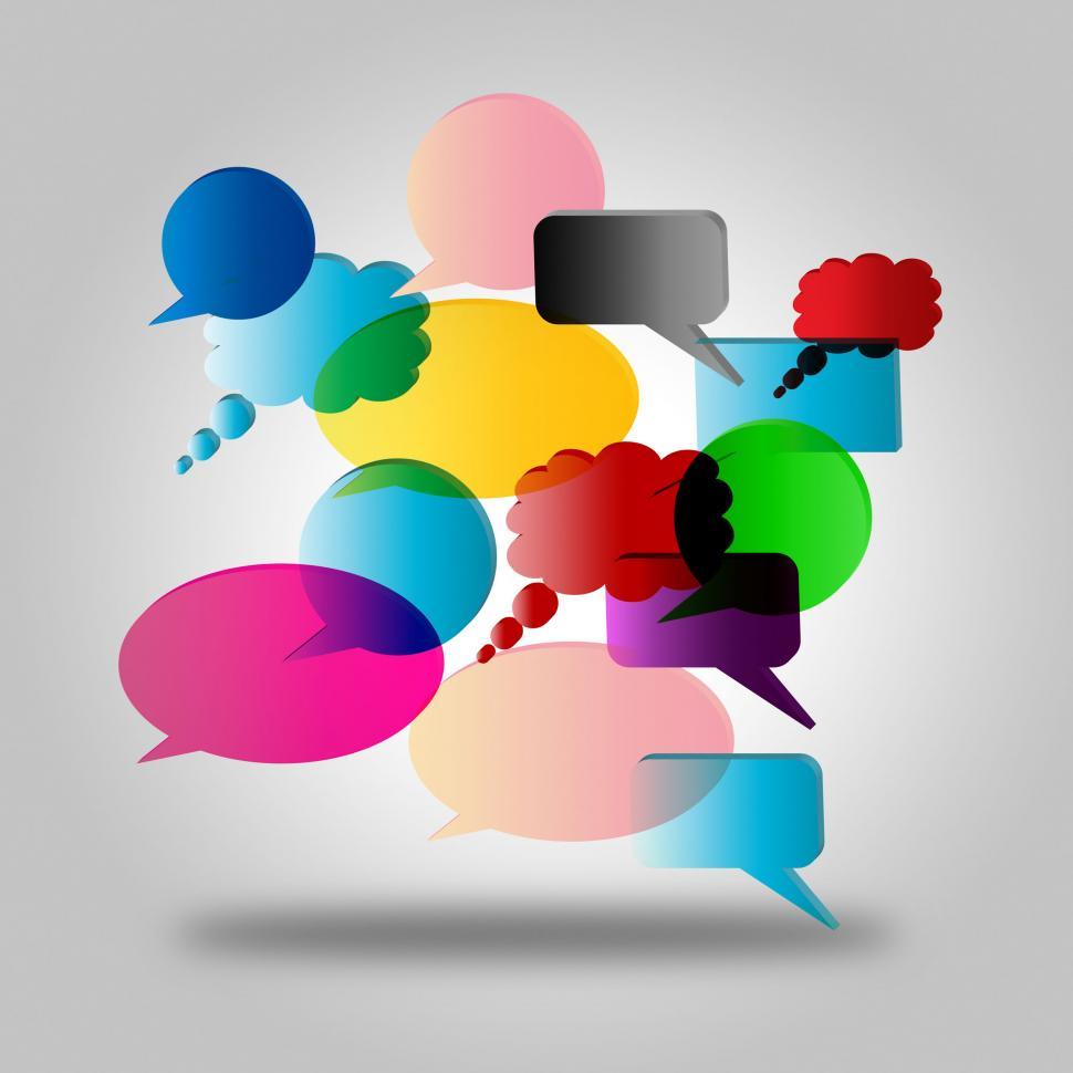 Free Image of Speech Bubble Means Talk Gossip And Explain 