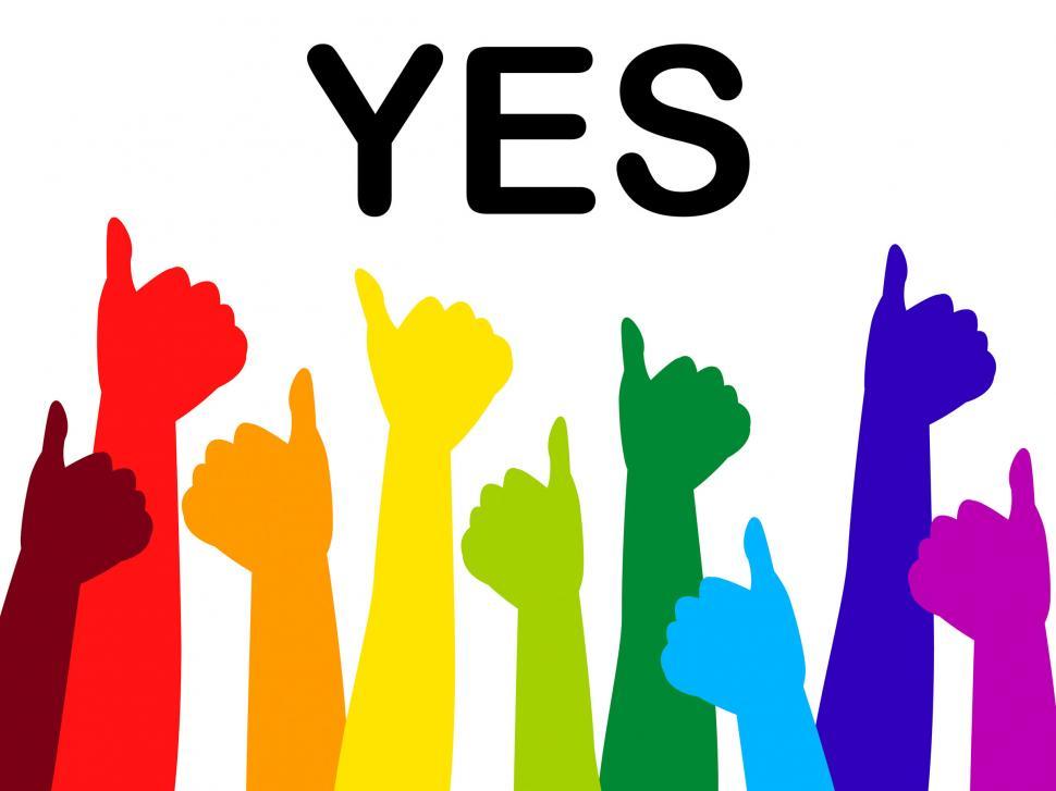 Free Image of Thumbs Up Indicates Agreeing Affirm And Confidence 