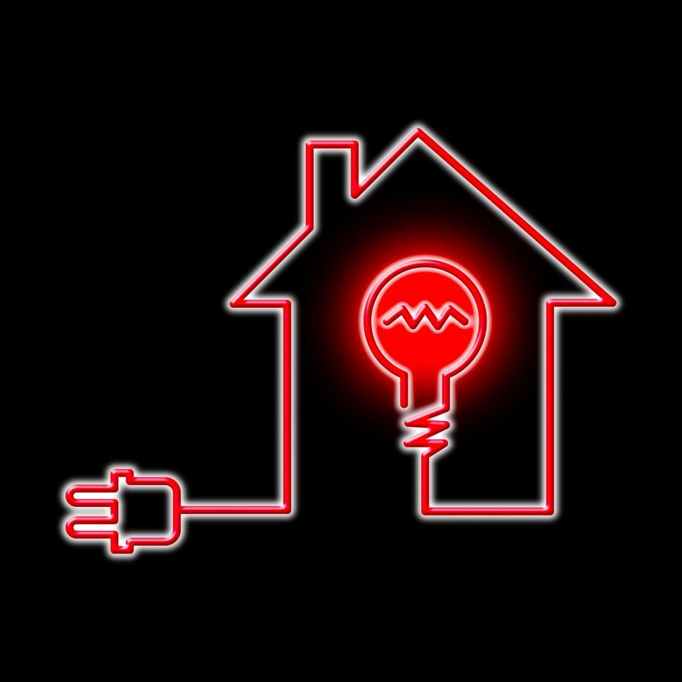 Free Image of Light Bulb Shows Power Source And Bright 