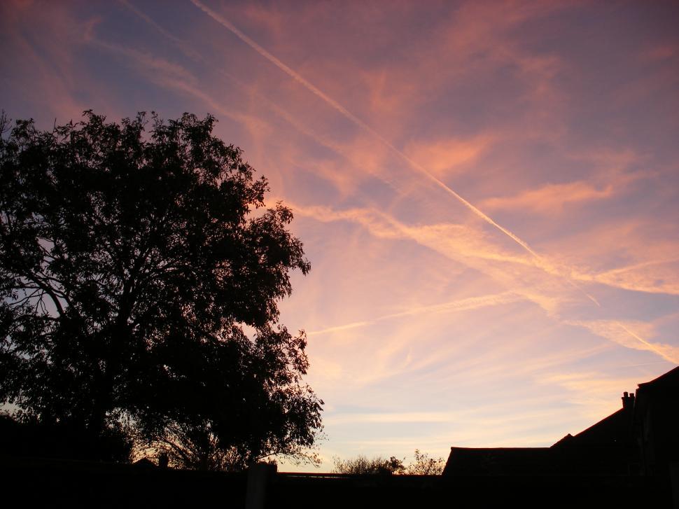 Free Image of SUNSET OVER CHESHIRE 