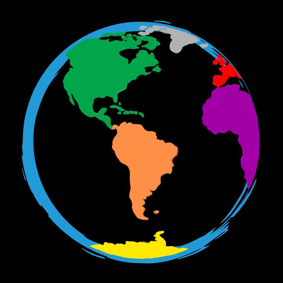 Free Image of Colourful World Means Colorful Color And Vibrant 