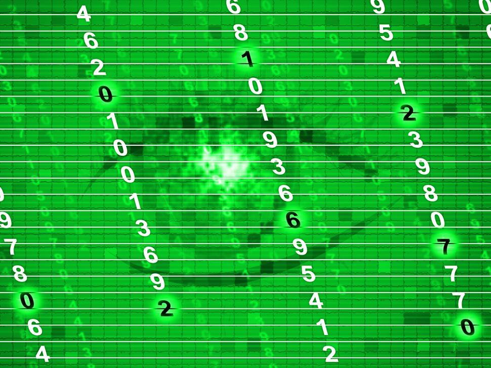 Free Image of Digital Numbers Means Hi Tech And Communicate 