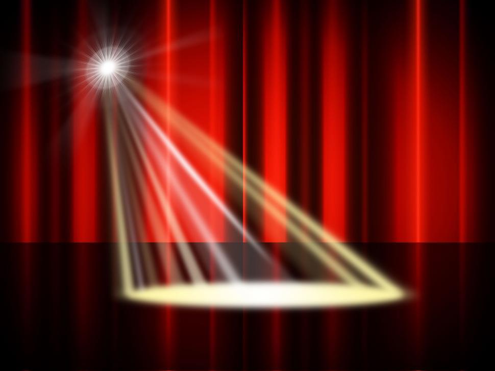 Free Image of Stage Spotlight Means Live Event And Broadway 