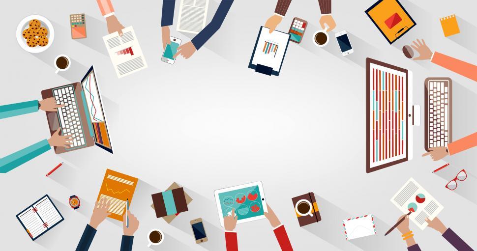Free Image of Business meeting and teamwork concept 