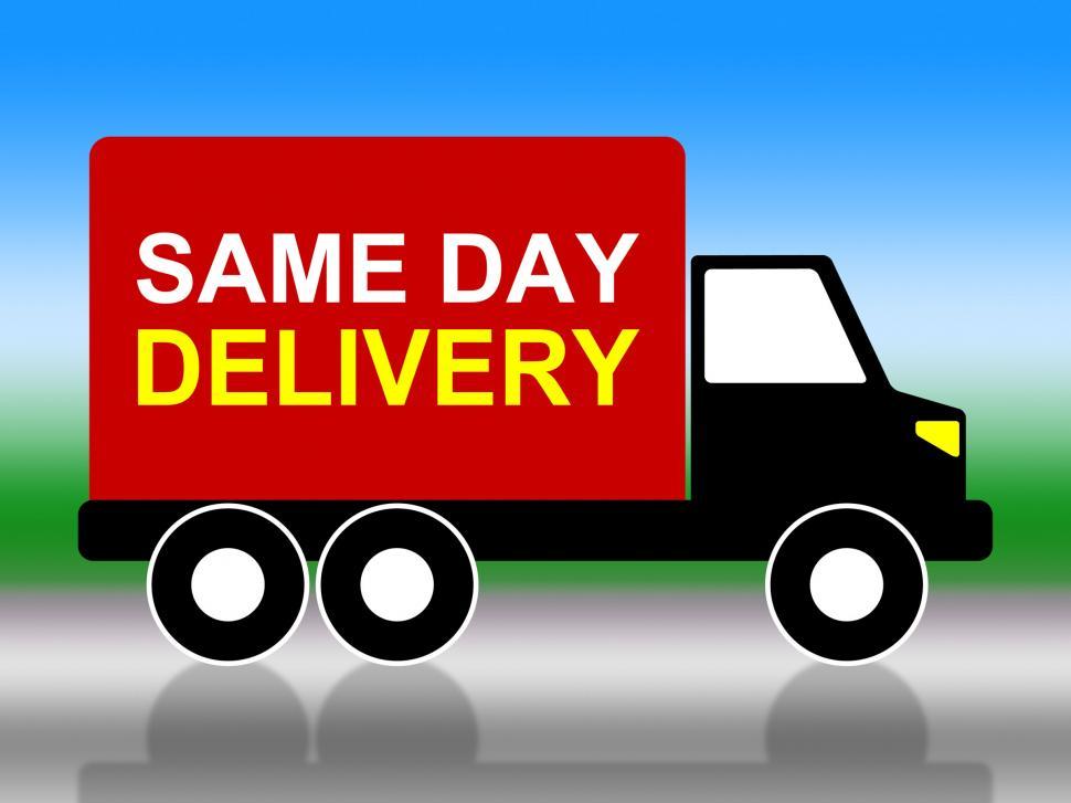 Free Image of Same Day Delivery Indicates Fast Shipping And Distributing 