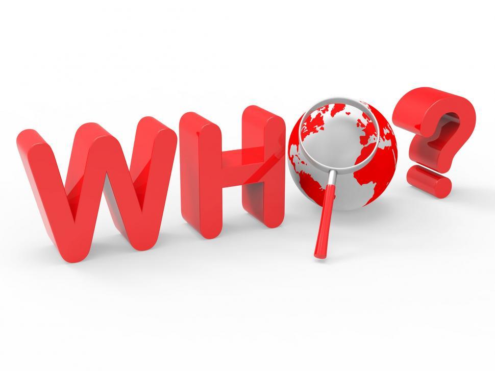 Free Image of Who Magnifier Represents Question Magnification And Search 