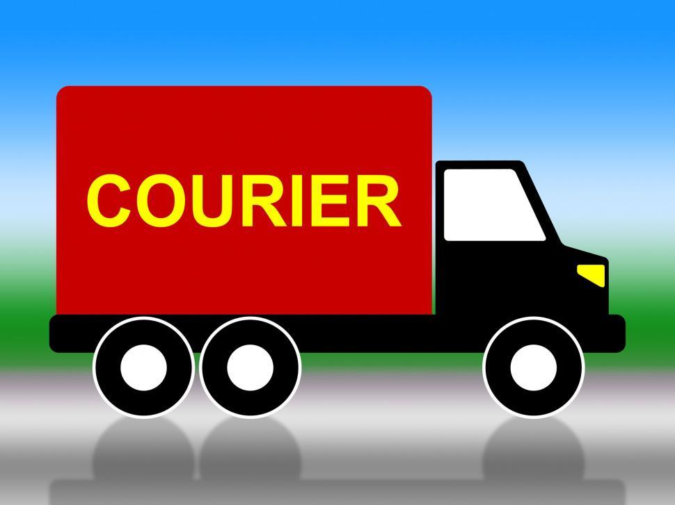 Free Image of Delivery Courier Indicates Trucking Postage And Vehicle 