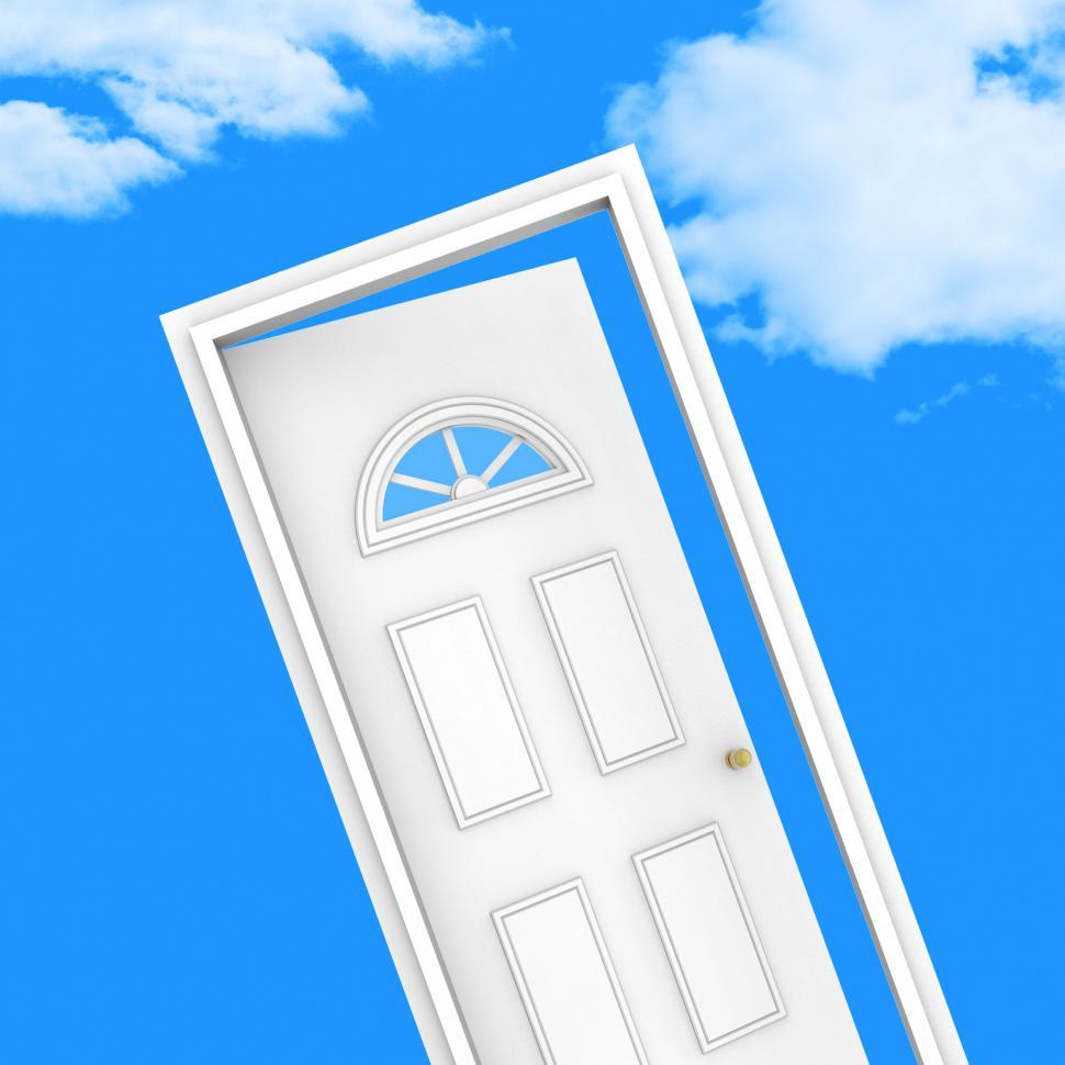 Free Image of House Door Shows Property Household And Desired 
