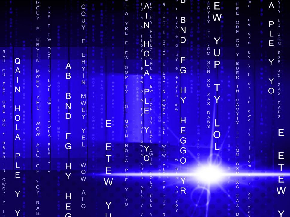 Free Image of Glow Matrix Indicates High Tech And Abstract 