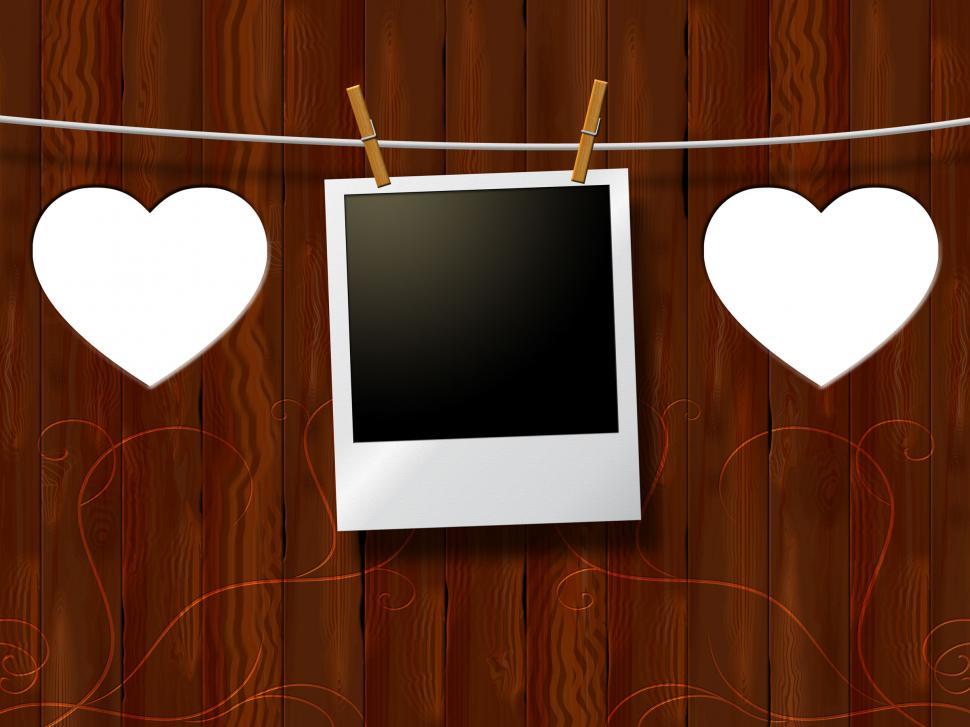 Free Image of Photo Frames Means Text Space And Boarded 