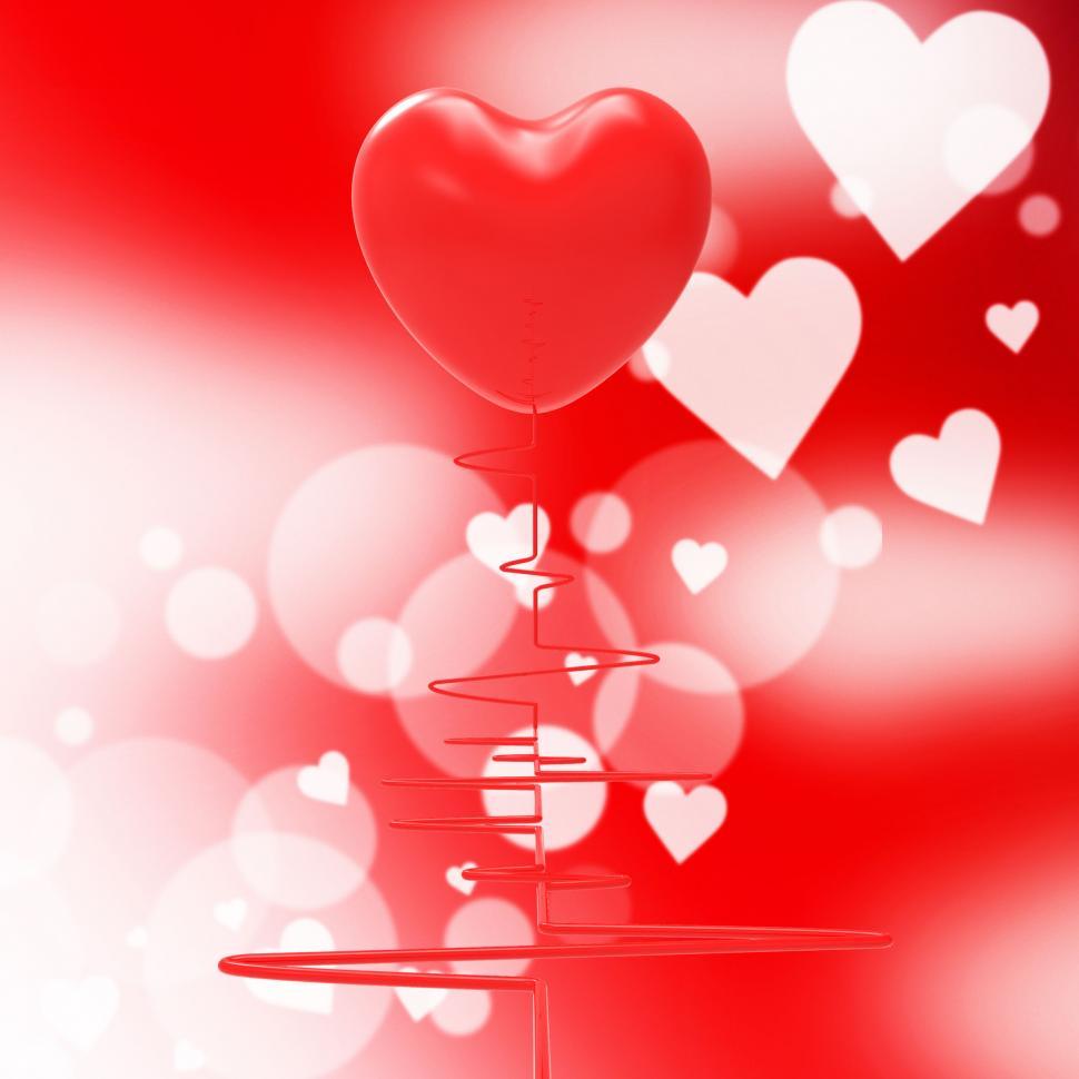 Free Image of Heart Pulse Indicates Valentines Day And Affection 