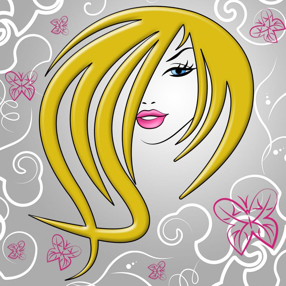 Free Image of Girl Hair Represents Young Woman And Beau 