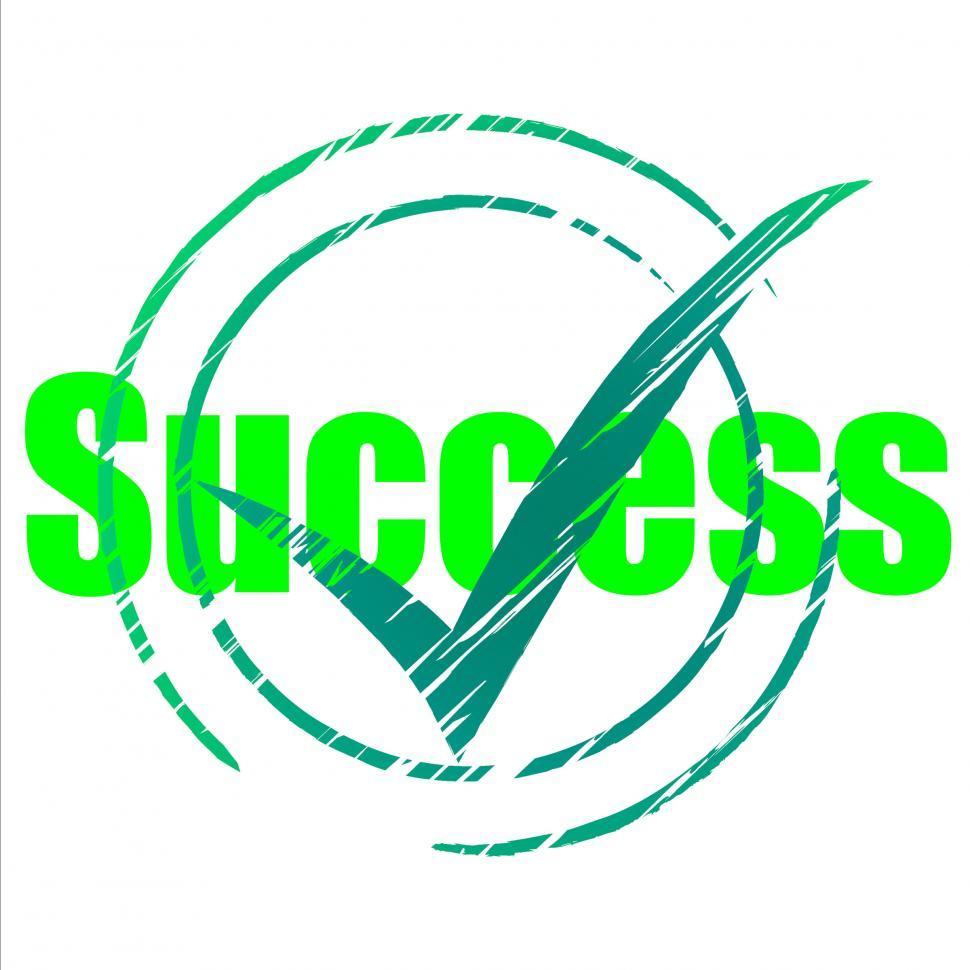 Free Image of Tick Success Shows Progress Checkmark And Correct 