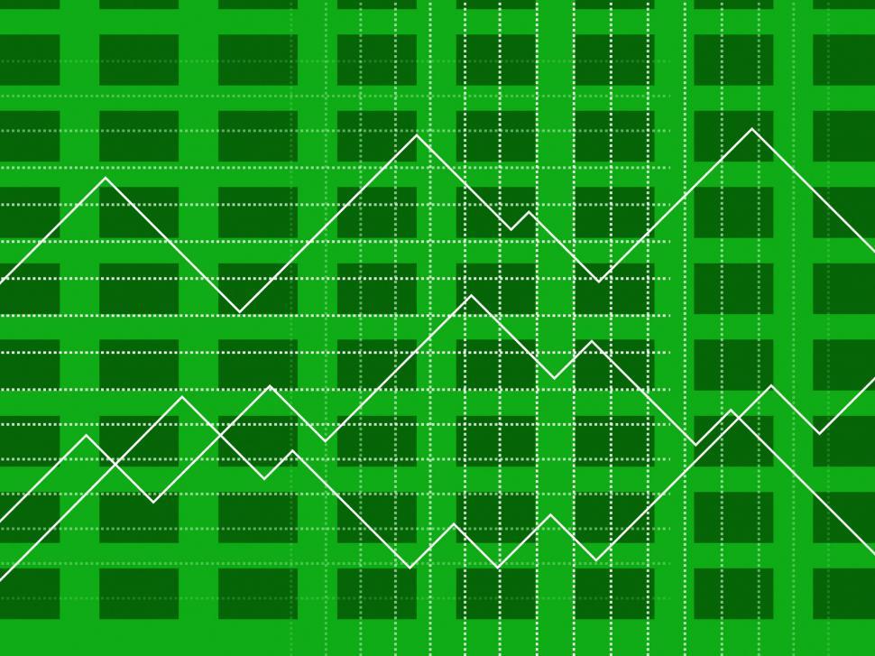 Free Image of Line Graph Shows Graphic Diagram And Financial 