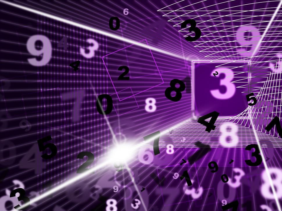 Free Image of Mathematics Numbers Shows High Tec And Digits 