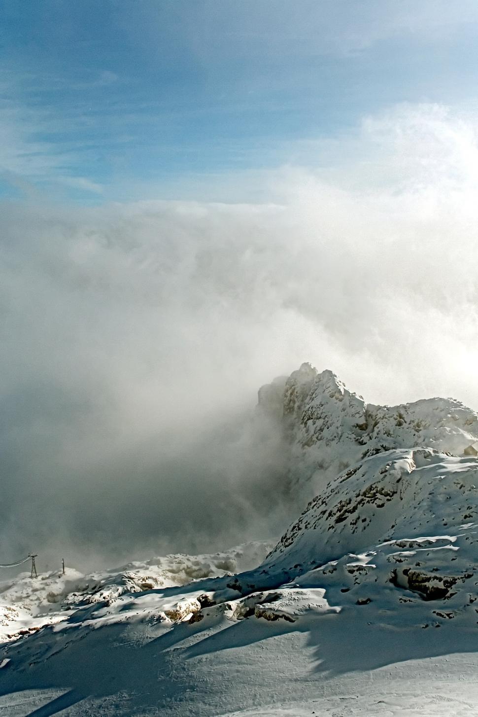 Free Image of Mountain in winter 