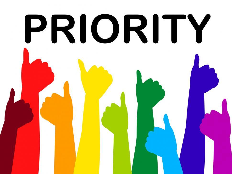 Free Image of Thumbs Up Indicates Top Priority And Approval 