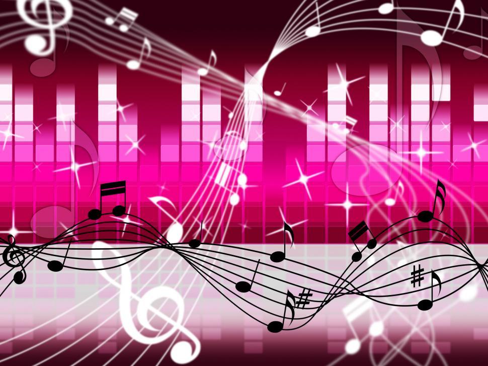 Free Image of Equaliser Notes Means Sound Track And Backgrounds 