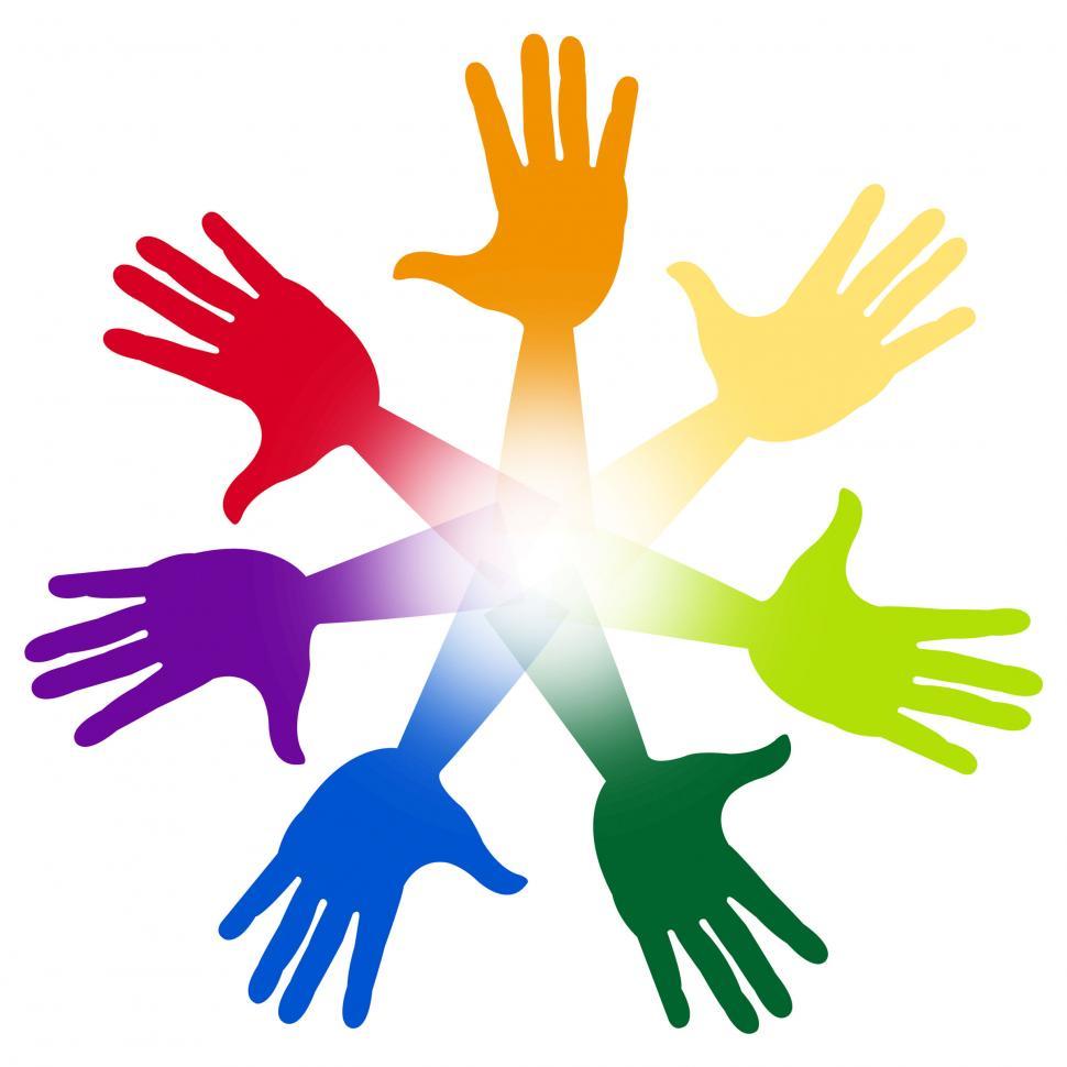 Free Image of Hands Handprints Represents Artwork Child And Watercolor 