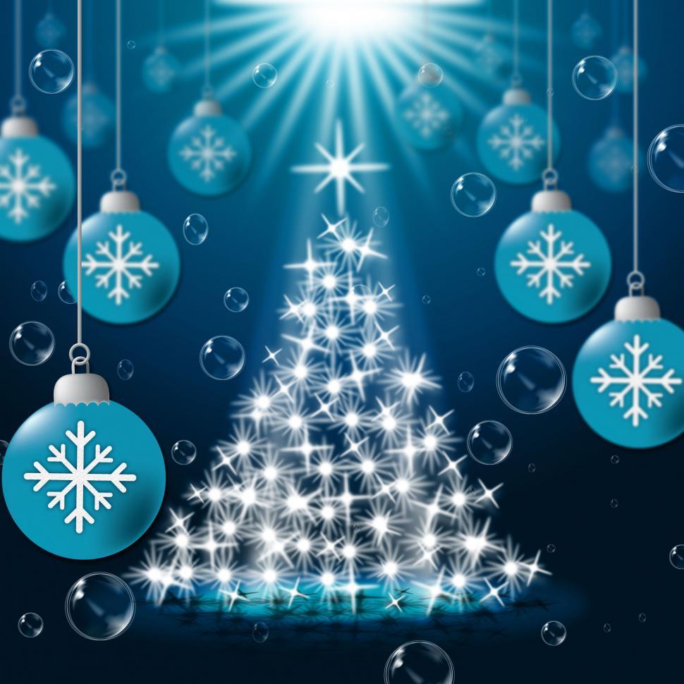 Free Image of Xmas Balls Shows Merry Christmas And Baubles 