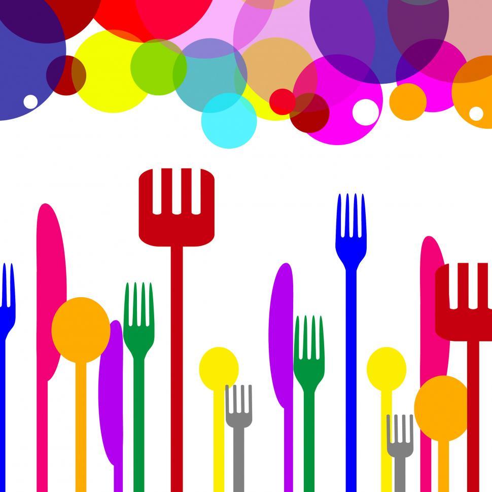 Free Image of Spoons Cutlery Represents Knife Circle And Ring 