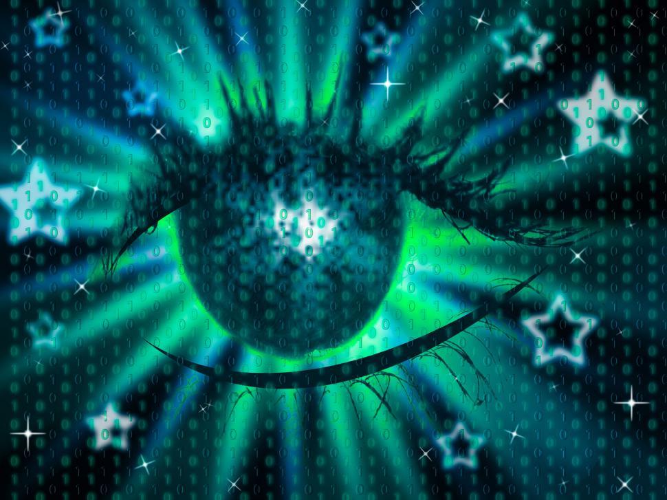 Free Image of Star Eye Shows Starred Stars And Background 